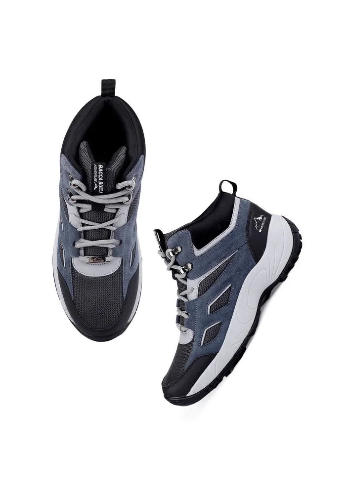 باكا بوتشي أحذية رجالية للمشي لمسافات طويلة دائرية زرقاء